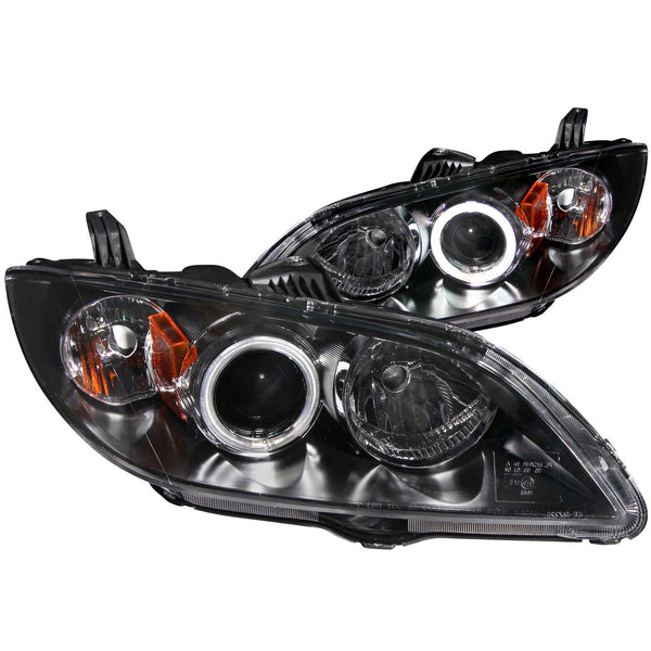 ANZO USA - Ensemble de phares à projecteur avec halo - 121228 — 2004-2008 Mazda 3