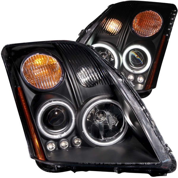ANZO USA - Ensemble de phares à projecteur avec halo — 2007-2012 Nissan Sentra - 121276