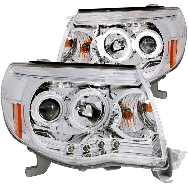 ANZO USA - Ensemble de phares à projecteur avec halo — 2005-2011 Toyota Tacoma - 121281