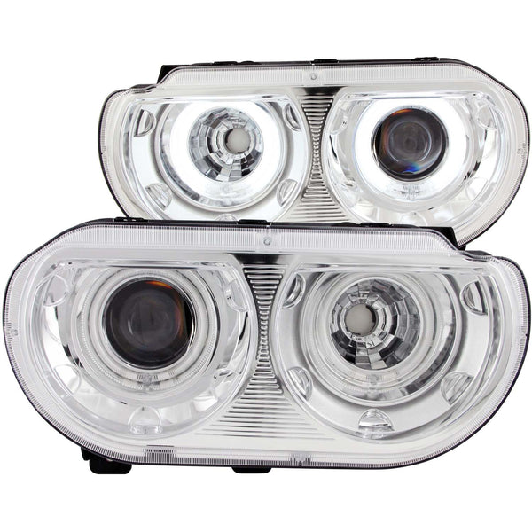 ANZO USA - Ensemble de phares à projecteur avec halo — 2008-2014 Dodge Challenger - 121307