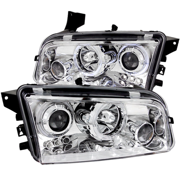 ANZO USA - Ensemble de phares à projecteur avec halo — 2006-2010 Dodge Charger - 121382