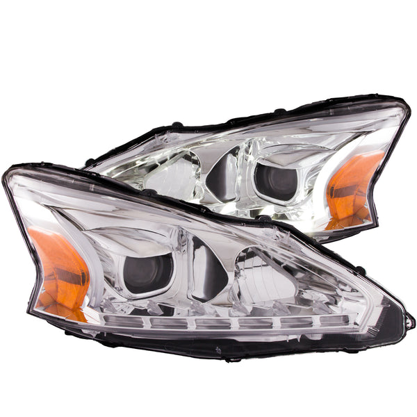 ANZO USA - Ensemble de phares à projecteur - 121501 — 2013-2015 Nissan Altima