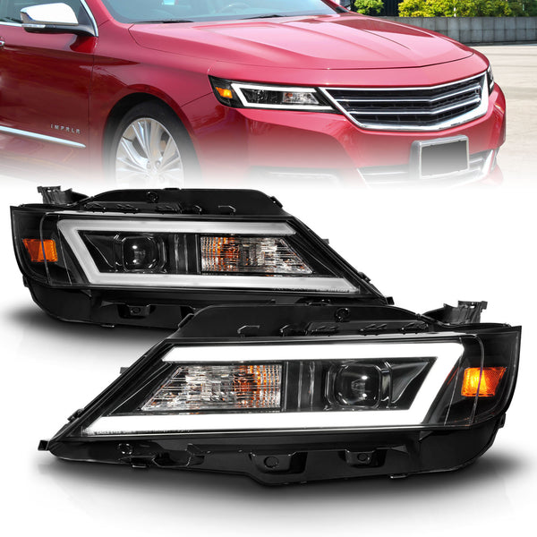 ANZO USA - Projector Headlight Set — 2014-2020 Chevrolet Impala - 121574