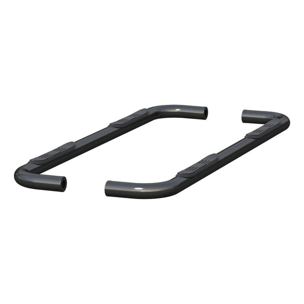 ARIES 2019+ Silverado/Sierra 1500 Extended Cab 3 in Round Semigloss Black Steel Side Bars
