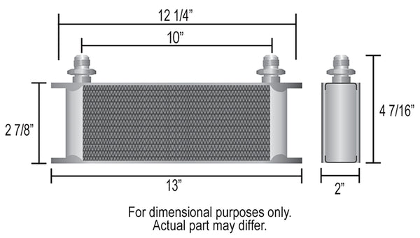 Derale 10 Row Series 10000 Stack Plate Transmission Cooler Kit, -6AN