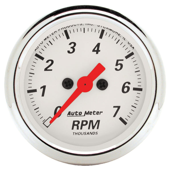 AutoMeter 2-1/16" IN-Dash Tachometer, 0-7,000 RPM, Arctic White