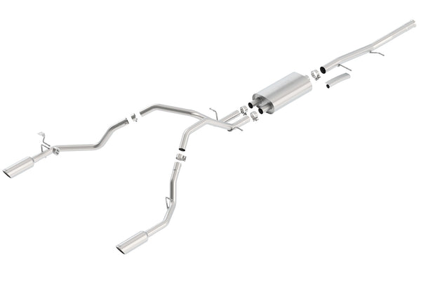 Borla Cat-Back Exhaust System - S-Type — 2009-2013 Chevrolet Silverado 1500 / GMC Sierra 1500 (140429)