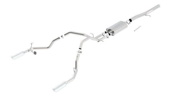 Borla Cat-Back Exhaust System - S-Type — 2011-2013 Chevrolet Silverado 1500 / GMC Sierra 1500 (140437)