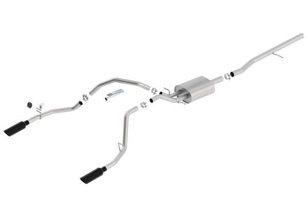 Borla Cat-Back Exhaust System - S-Type — 2014-2018 Chevrolet Silverado 1500 / GMC Sierra 1500 (140536BC)