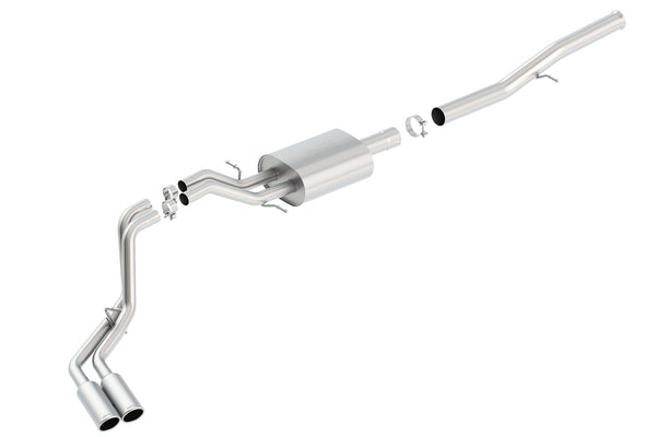 Borla Cat-Back Exhaust System - S-Type — 2014-2018 Chevrolet Silverado 1500 / 2015-2018 GMC Sierra 1500 (140576)