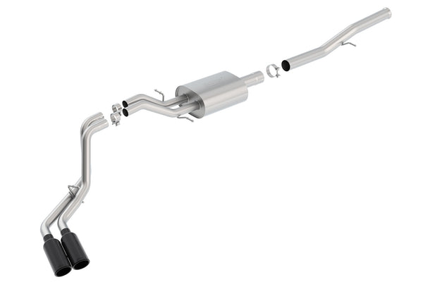 Borla Cat-Back Exhaust System - S-Type — 2014-2018 Chevrolet Silverado 1500 / 2015-2018 GMC Sierra 1500 (140576BC)