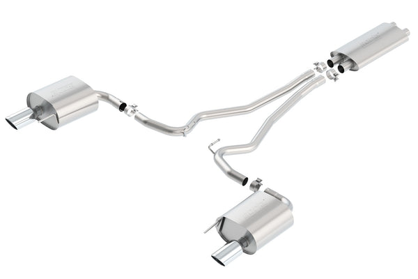 Borla Cat-Back Exhaust System - Touring — 2015-2017 Ford Mustang