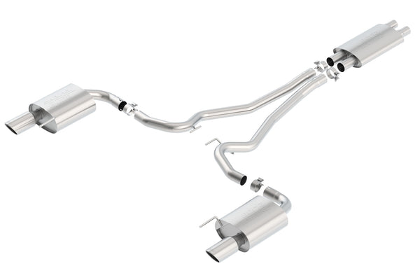 Borla Cat-Back Exhaust System - Touring — 2015-2017 Ford Mustang