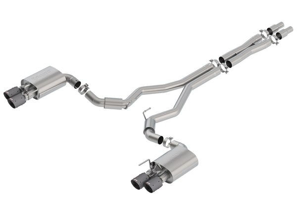 Borla Système d'échappement Cat-Back - S-Type, arrière — 2018-2023 Ford Mustang