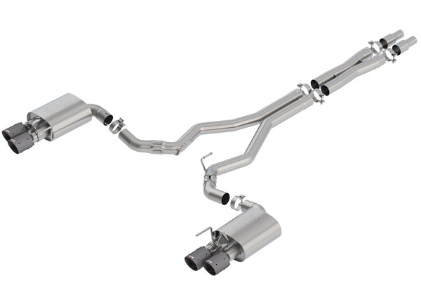 Borla Système d'échappement Cat-Back - ATAK, arrière — 2018-2023 Ford Mustang