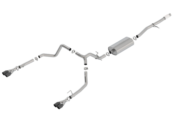 Borla Cat-Back Exhaust System - Touring — 2019-2026 Chevrolet Silverado 1500 / GMC Sierra 1500 (140768BC)