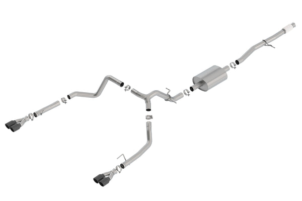 Borla Cat-Back Exhaust System - S-Type — 2019-2026 Chevrolet Silverado 1500 / GMC Sierra 1500 (140770BC)