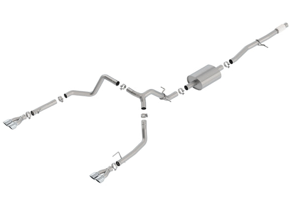 Borla Cat-Back Exhaust System - S-Type — 2019-2026 Chevrolet Silverado 1500 / GMC Sierra 1500 (140781)