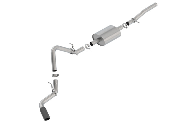Borla Cat-Back Exhaust System - S-Type — 2022-2026 Chevrolet Silverado 1500 / GMC Sierra 1500 (140805BC)