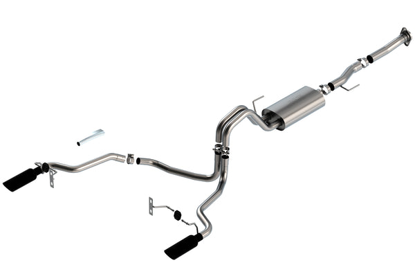 Borla Système d'échappement Cat-Back - S-Type — 2021-2026 Ford F-150 (140868BC)