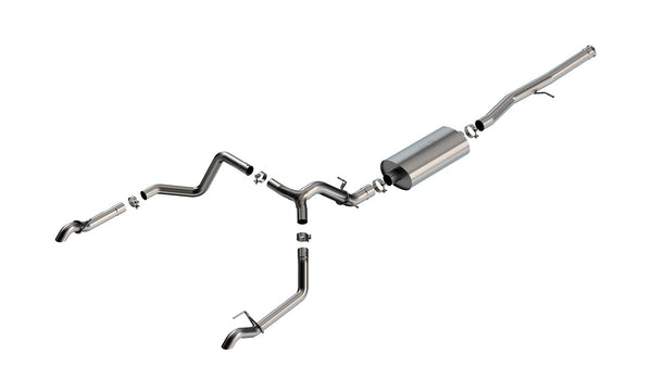 Borla Cat-Back Exhaust System - Touring — 2022-2023 Chevrolet Silverado 1500 / GMC Sierra 1500 (140913)