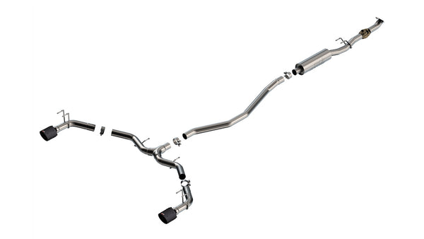 Borla Cat-Back Exhaust System - S-Type, Front — 2022-2023 Honda Civic