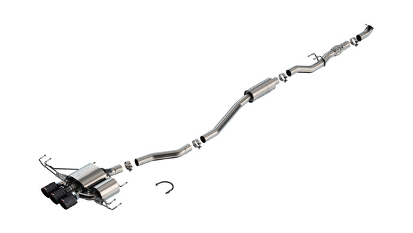 Borla Cat-Back Exhaust System - ATAK, Front — 2023-2025 Honda Civic