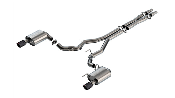 Borla Cat-Back Exhaust System - ATAK — 2024-2026 Ford Mustang (140961CFBA)