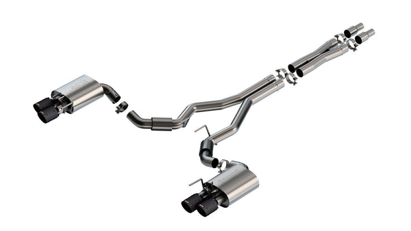 Borla Cat-Back Exhaust System - S-Type — 2024-2026 Ford Mustang (140962CFBA)