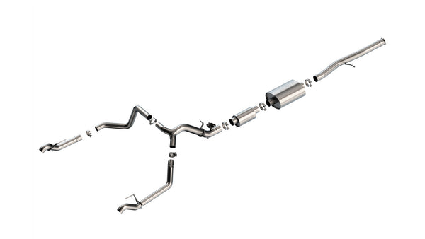 Borla Cat-Back Exhaust System - S-Type — 2024-2026 Chevrolet Silverado 1500 / GMC Sierra 1500 (140993)