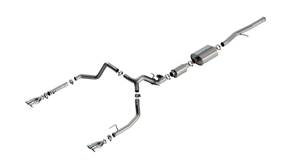 Borla Cat-Back Exhaust System - S-Type — 2024-2026 Chevrolet Silverado 1500 / GMC Sierra 1500 (140995)