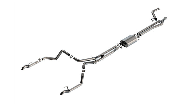 Borla Cat-Back Exhaust System - S-Type — 2024-2026 Chevrolet Silverado 1500 / GMC Sierra 1500 (141005)