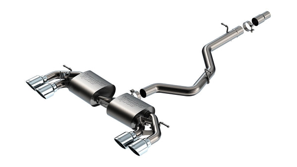 Borla Cat-Back Exhaust Sytem - S-Type — 2022-2025 Volkswagen Golf R
