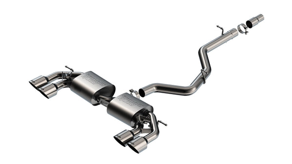 Borla Cat-Back Exhaust Sytem - S-Type — 2022-2025 Volkswagen Golf R