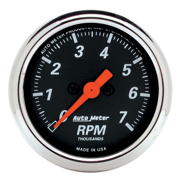 AutoMeter 2-1/16" IN-Dash Tachometer, 0-7,000 RPM, Designer Black