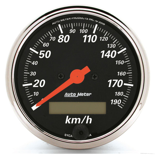 AutoMeter Indicateur de vitesse 3-1/8 po, 0-190 km/h, Designer Black