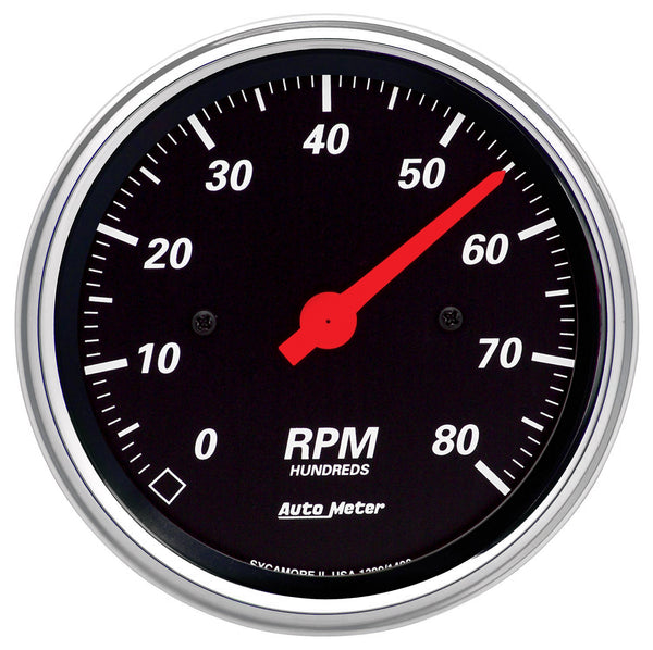 AutoMeter 3-3/8" IN-Dash Tachometer, 0-8,000 RPM, Designer Black