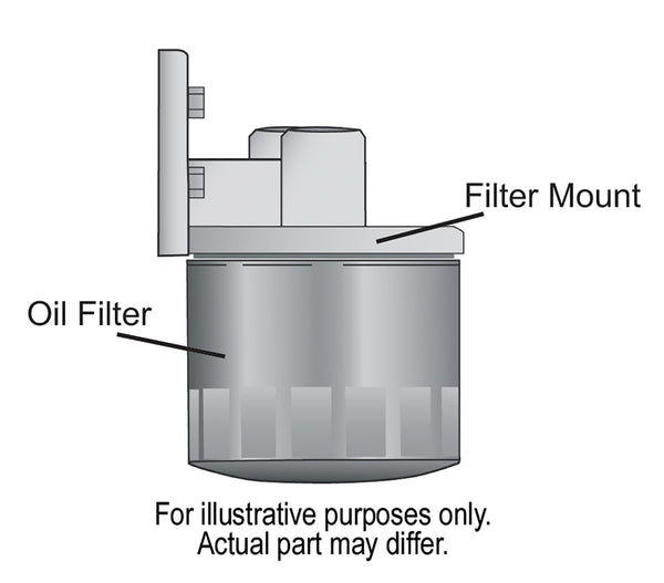 Derale Single Ports Up 1/2" NPT Filter Mount Kit