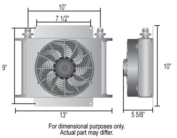Derale 25 Row Hyper-Cool Remote Transmission Cooler Kit, -8AN