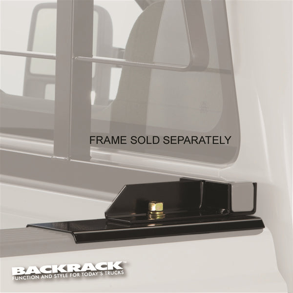 Backrack Gussets Pair No Drill Hardware Kit - Black — 2019-2026 RAM 1500 (without RamBox) (BK30167)