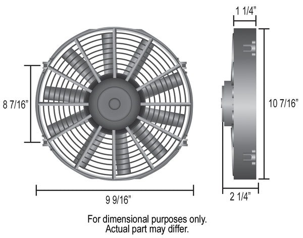 Derale 9" Dyno-Cool Straight Blade Electric Fan