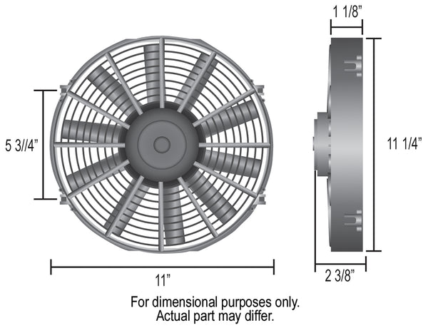 Derale 10" Dyno-Cool Straight Blade Electric Fan