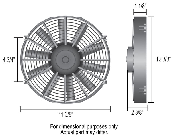 Derale 12" Dyno-Cool Straight Blade Electric Fan