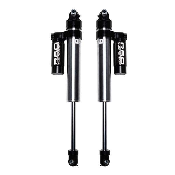 Raptor Series RSO Front 2.5 Adjustable Compression Piggyback Reservoir Shocks 1-3in Lift — Powder Coated (170118-437800)
