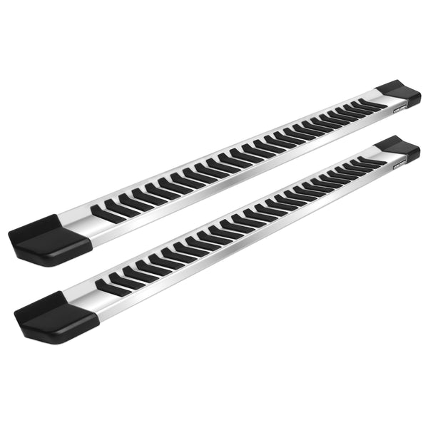 Raptor Series 6" OEM Style Full Tread Running Boards Stainless Steel Hybrid - Part# 1703-0344FSS (RAP1703-0344FSS)