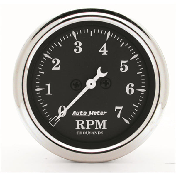 AutoMeter 2-1/16" IN-Dash Tachometer, 0-7,000 RPM, Old Tyme Black