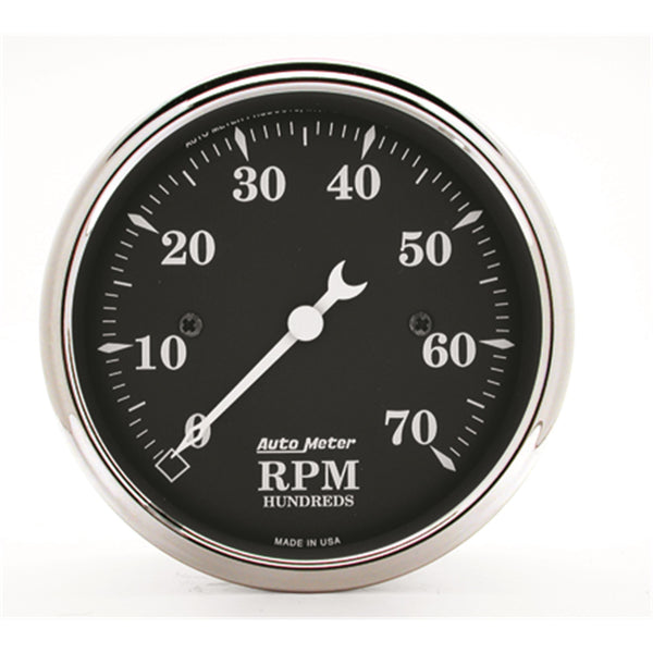 AutoMeter 3-1/8" IN-Dash Tachometer, 0-7,000 RPM, Old Tyme Black