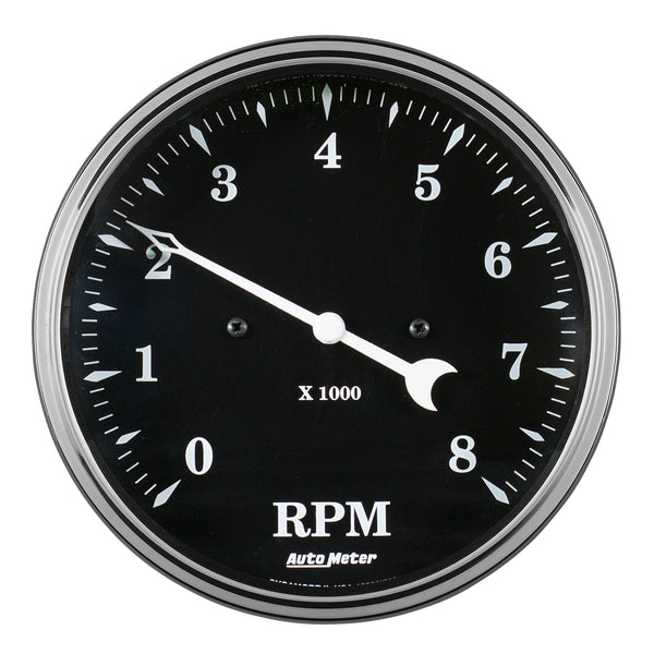 AutoMeter 5" Tachometer, 8K RPM, IN-Dash, Old Tyme Black