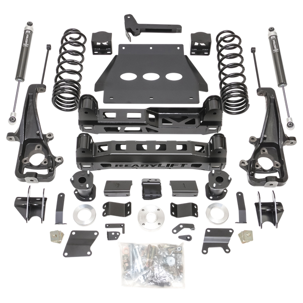 ReadyLift Suspension Lift Kit — 6" Lift — Falcon Shocks, Requires 22" Wheels — 2019-2024 Ram 1500, select trims (44-19610)