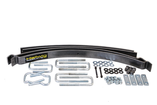 Hellwig Silent Support System Special Design Helper Spring Kit — Silver Hammertone (1910)